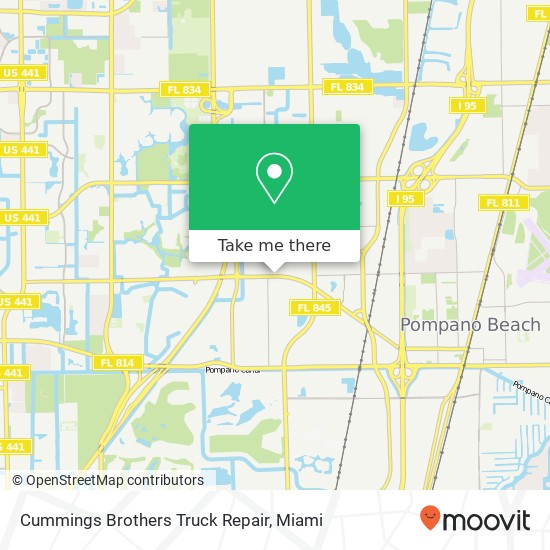 Cummings Brothers Truck Repair map