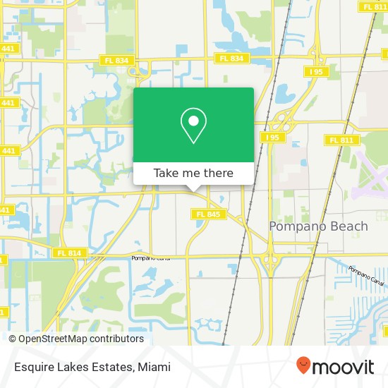 Esquire Lakes Estates map