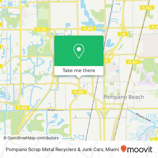 Pompano Scrap Metal Recyclers & Junk Cars map