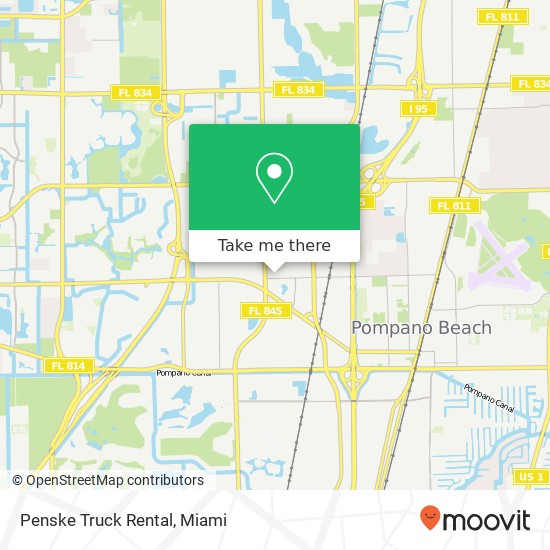 Penske Truck Rental map