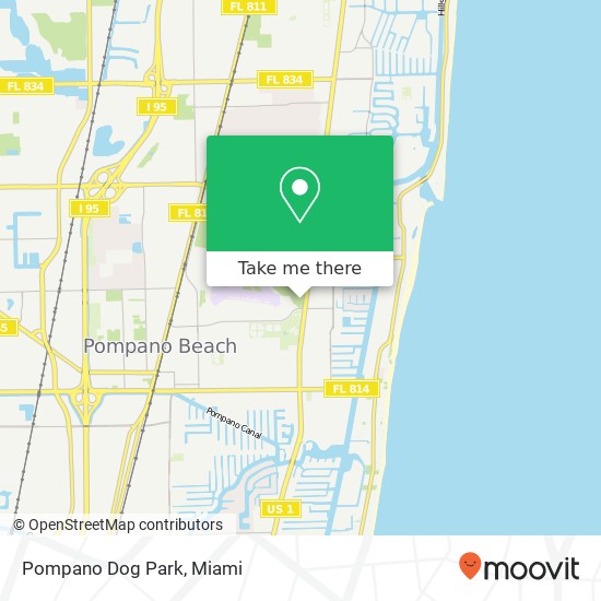 Mapa de Pompano Dog Park