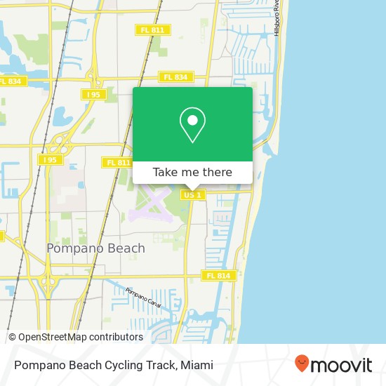 Pompano Beach Cycling Track map