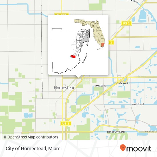 City of Homestead map