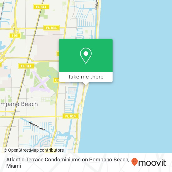 Atlantic Terrace Condominiums on  Pompano Beach map