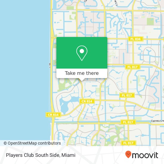 Players Club South Side map