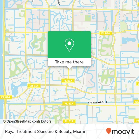 Mapa de Royal Treatment Skincare & Beauty
