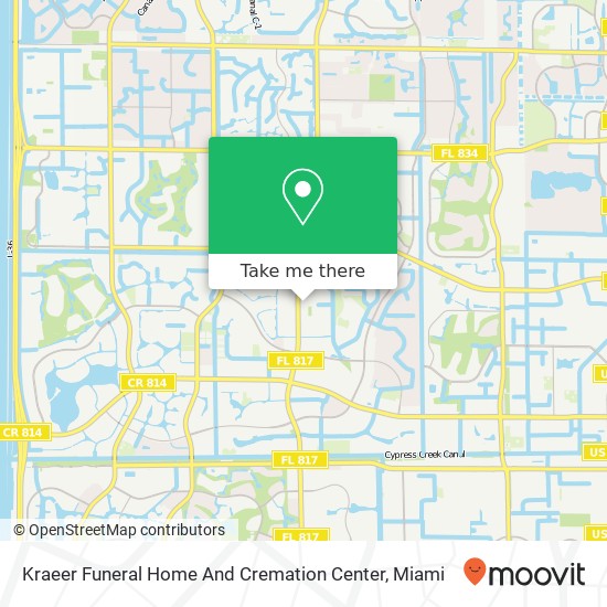 Mapa de Kraeer Funeral Home And Cremation Center