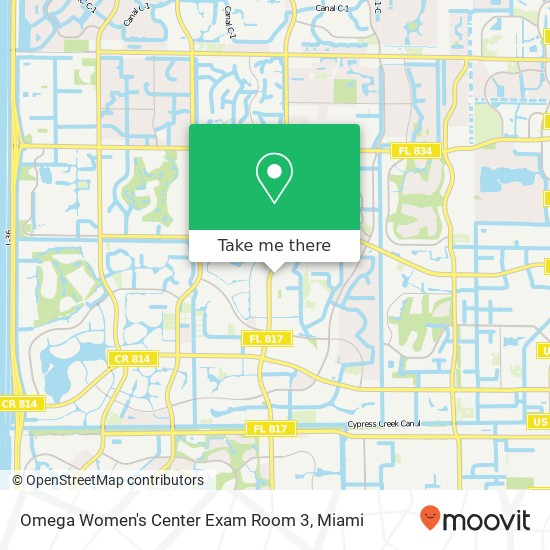 Omega Women's Center Exam Room 3 map