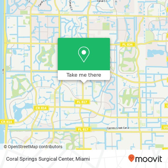 Coral Springs Surgical Center map