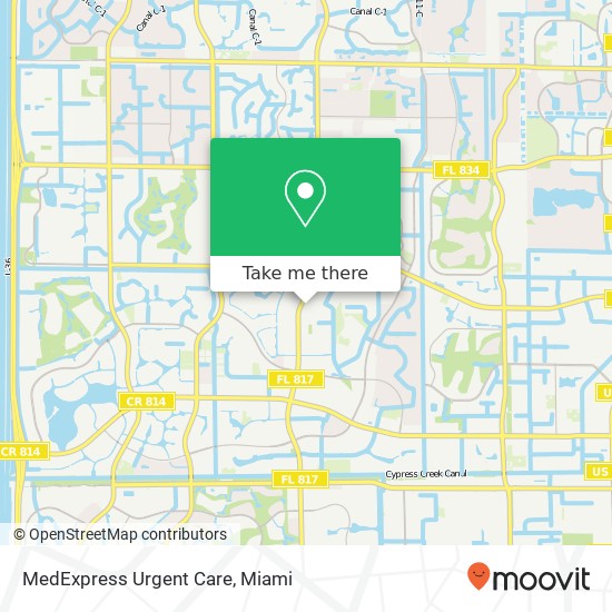 Mapa de MedExpress Urgent Care