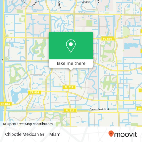 Mapa de Chipotle Mexican Grill