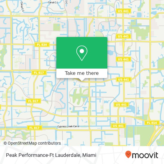 Mapa de Peak Performance-Ft Lauderdale