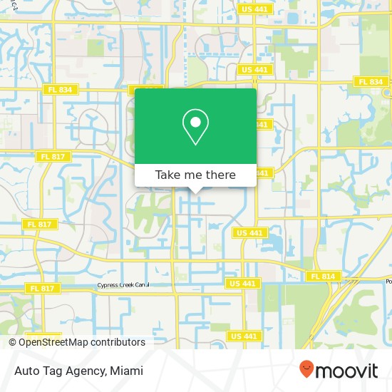 Mapa de Auto Tag Agency