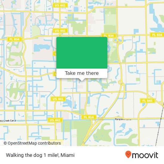 Mapa de Walking the dog 1 mile!