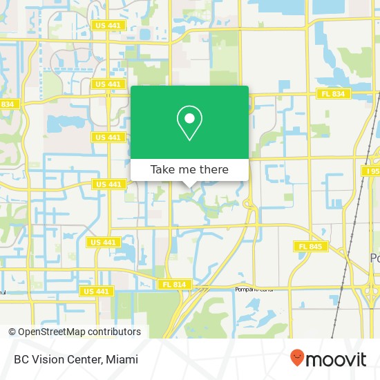 BC Vision Center map