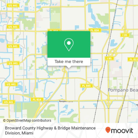 Mapa de Broward County Highway & Bridge Maintenance Division