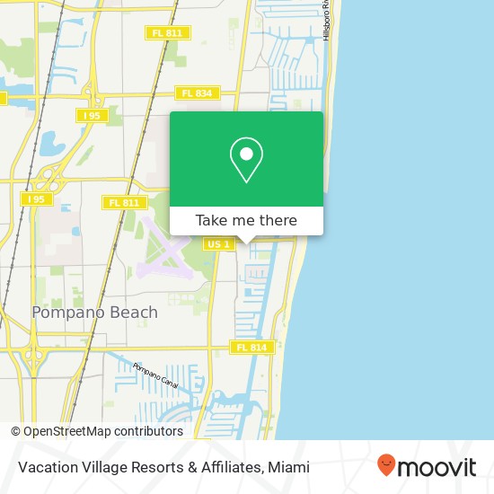 Vacation Village Resorts & Affiliates map