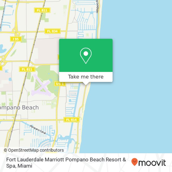 Fort Lauderdale Marriott Pompano Beach Resort & Spa map
