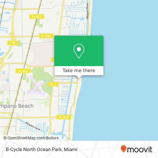 B-Cycle North Ocean Park map