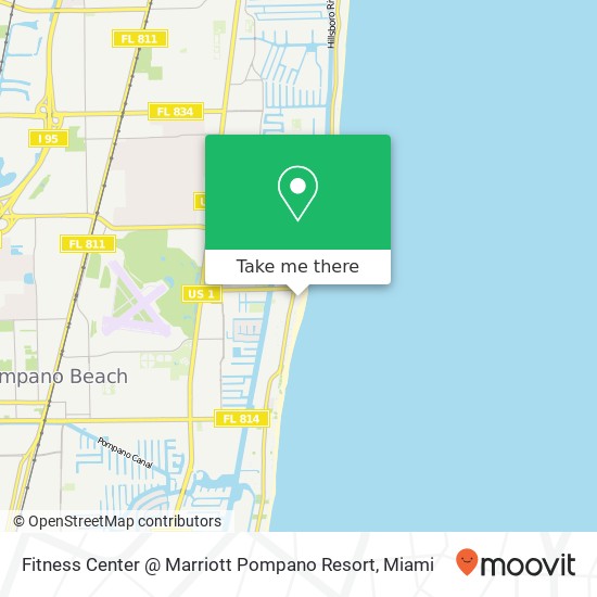 Mapa de Fitness Center @ Marriott Pompano Resort