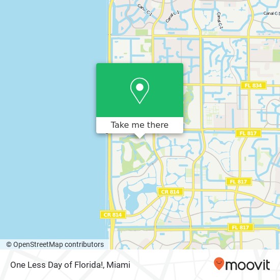 Mapa de One Less Day of Florida!