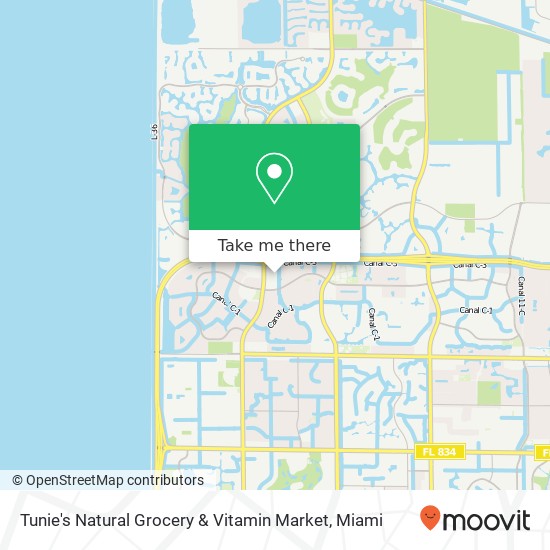 Mapa de Tunie's Natural Grocery & Vitamin Market