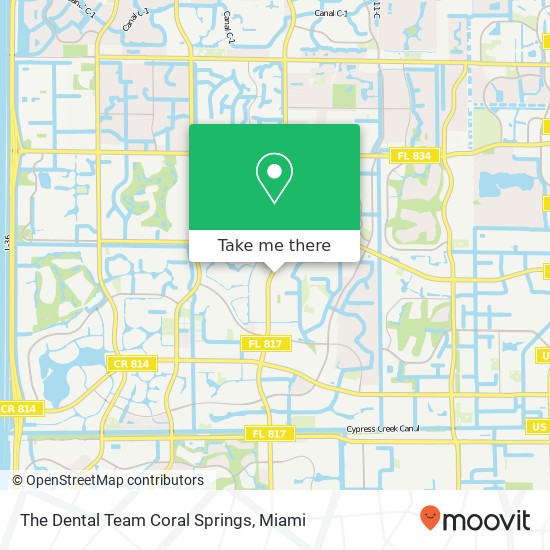 The Dental Team Coral Springs map