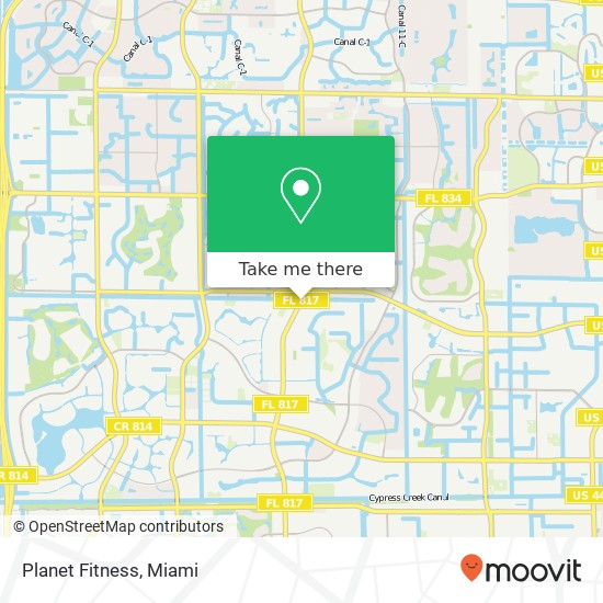 Mapa de Planet Fitness