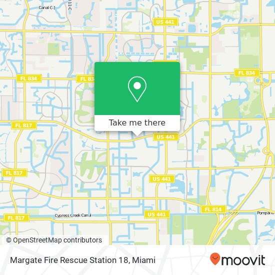 Margate Fire Rescue Station 18 map