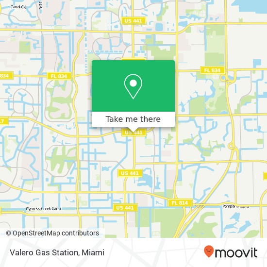 Valero Gas Station map