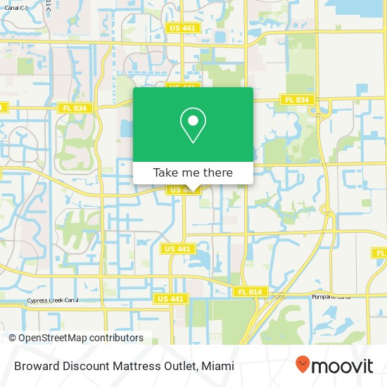 Broward Discount Mattress Outlet map