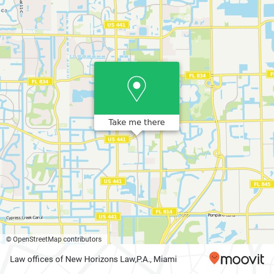 Mapa de Law offices of New Horizons Law,P.A.