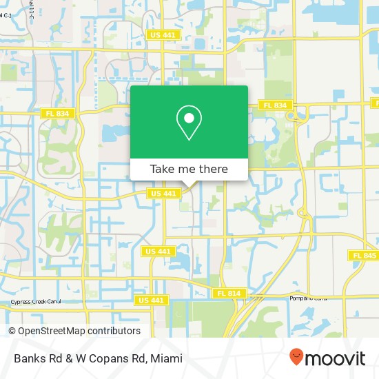 Banks Rd & W Copans Rd map