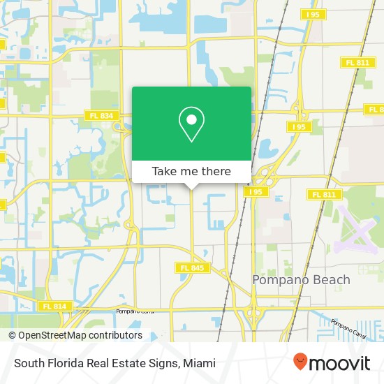 South Florida Real Estate Signs map