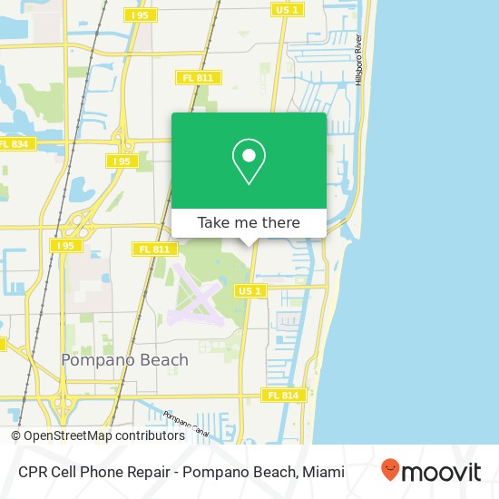 Mapa de CPR Cell Phone Repair - Pompano Beach