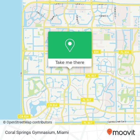 Coral Springs Gymnasium map