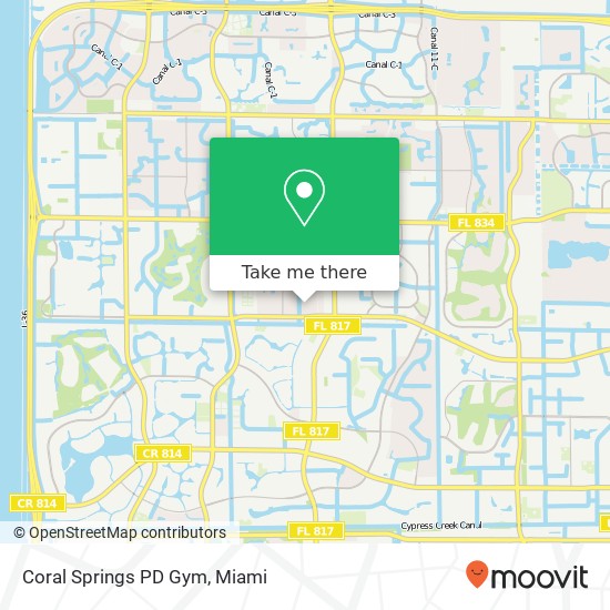 Coral Springs PD Gym map