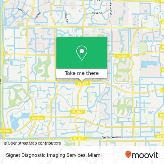 Mapa de Signet Diagnostic Imaging Services