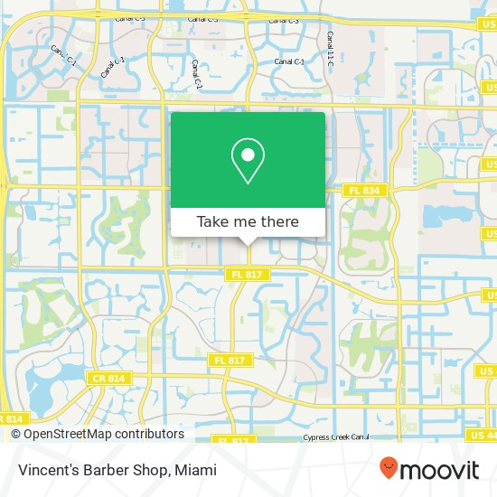 Vincent's Barber Shop map