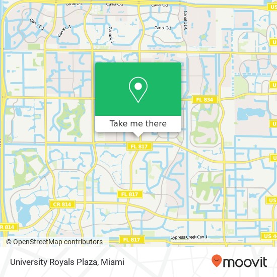 Mapa de University Royals Plaza