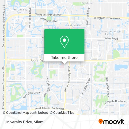 University Drive map