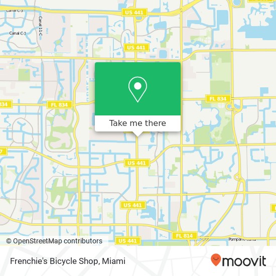 Mapa de Frenchie's Bicycle Shop