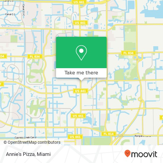 Mapa de Annie's Pizza