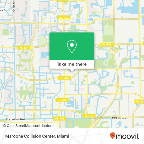 Maroone Collision Center map