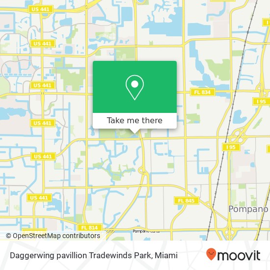 Mapa de Daggerwing pavillion Tradewinds Park