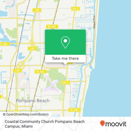 Coastal Community Church Pompano Beach Campus map