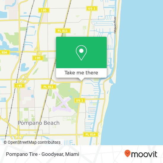 Pompano Tire - Goodyear map