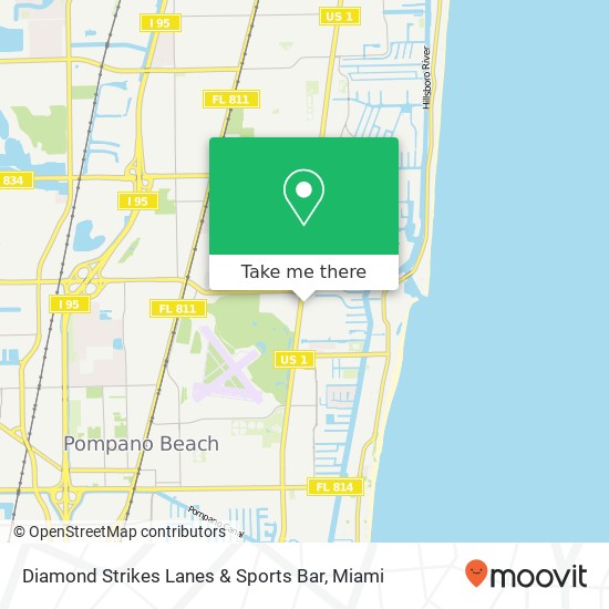 Diamond Strikes Lanes & Sports Bar map