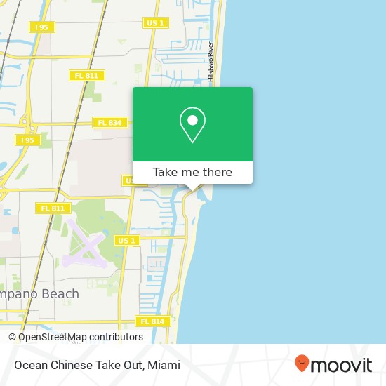 Mapa de Ocean Chinese Take Out