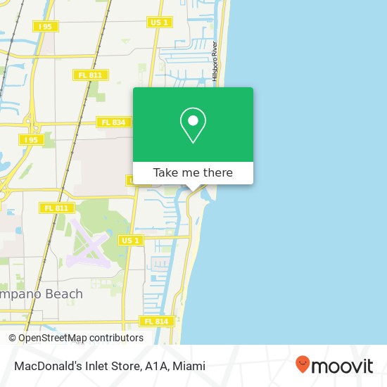 MacDonald's Inlet Store, A1A map